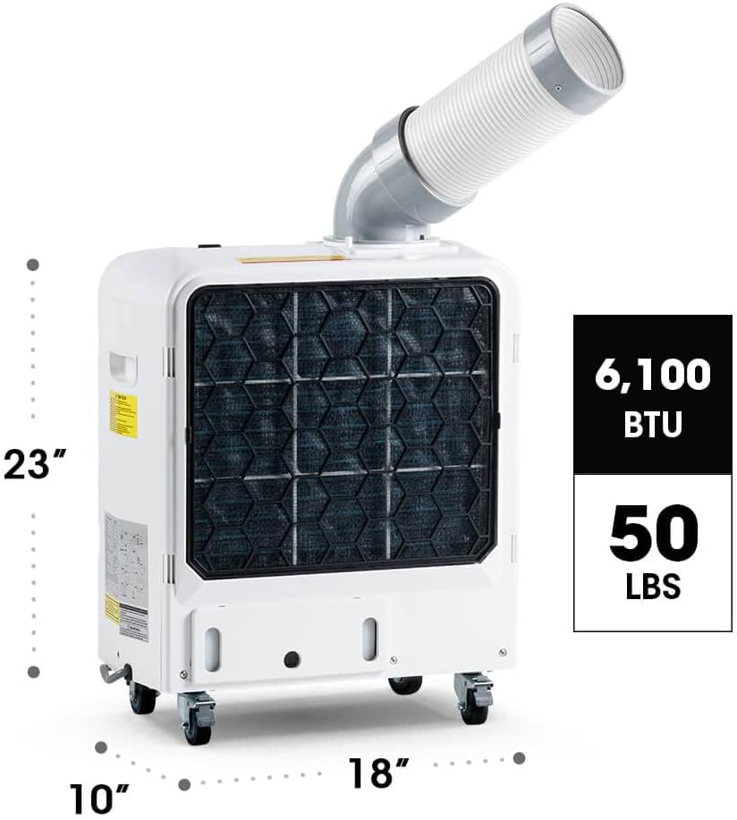 KoolBase MSC1800NE Indoor/Outdoor Mobile Spot Cooler, 6,100-BTU, R410A Refrigerant