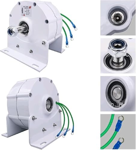 6000W Gearless Permanent Magnet Generator, Low RPM 600R/Min AC Alternator with Controller, Compact & Efficient for Renewable Energy Solutions