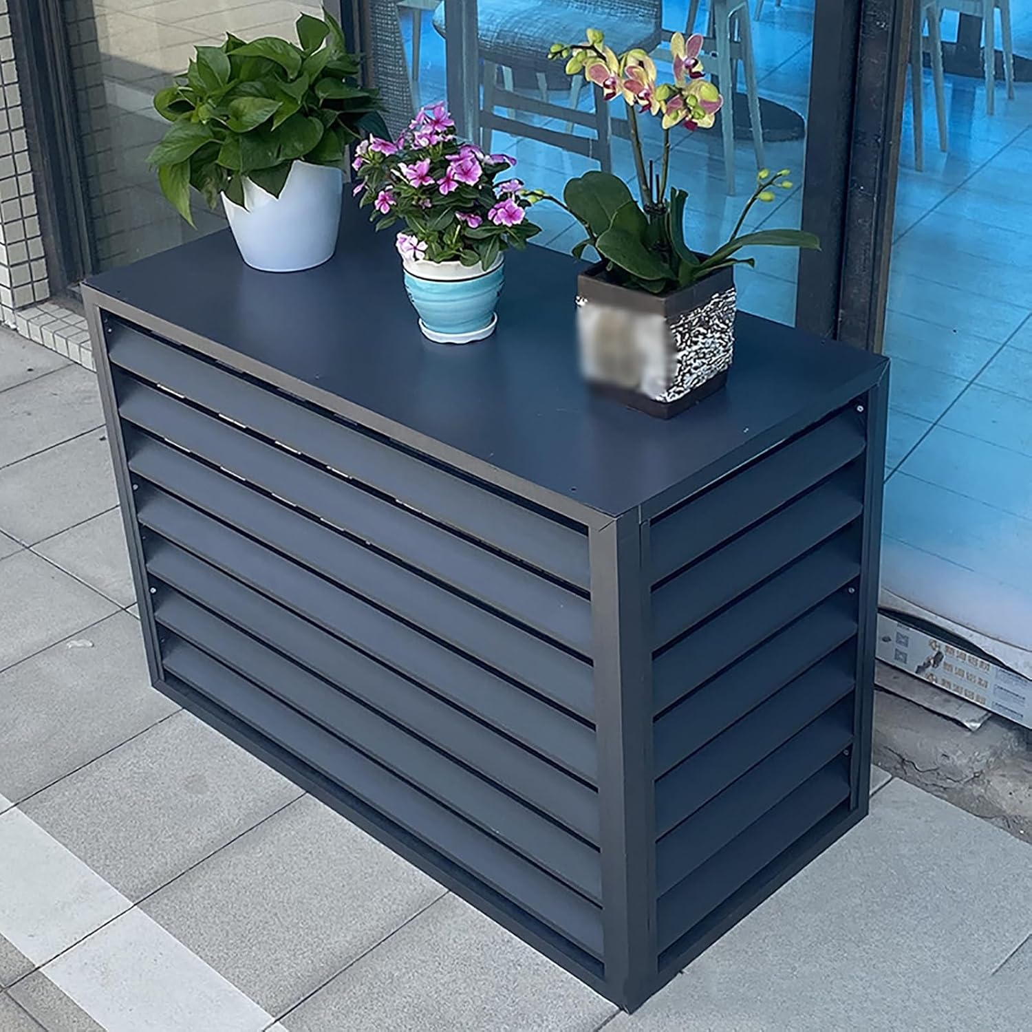 Cover for Outdoor Air Conditioner Fence Screen, Air Conditioning Covers, Trash Enclosure, Aluminum Air Conditioning Cover, Privacy Fence, Flower Rack Shutters