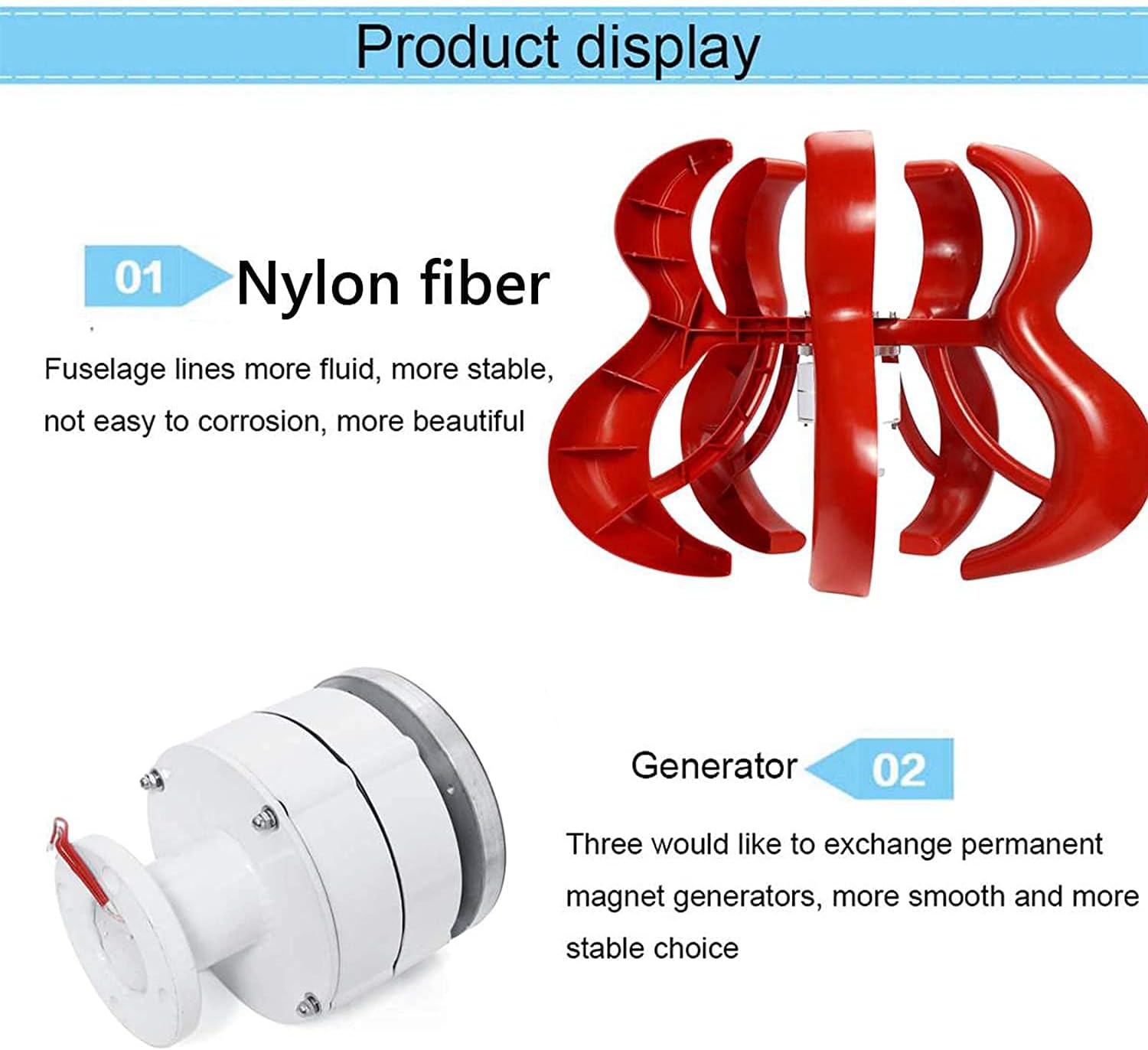 10000W Low Start-Up Wind Speed Vertical Axi Wind Turbines,220V Generator Lantern Motor Kit Alternative Energry with Charge Controller(48V)