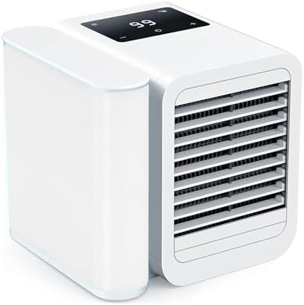 Portable Air Conditioner, Evaporative Mini Air Cooler with 1000ml Water Box, 3 in 1 AC Unit for Home & Garage, USB Powered, Sleep Mode