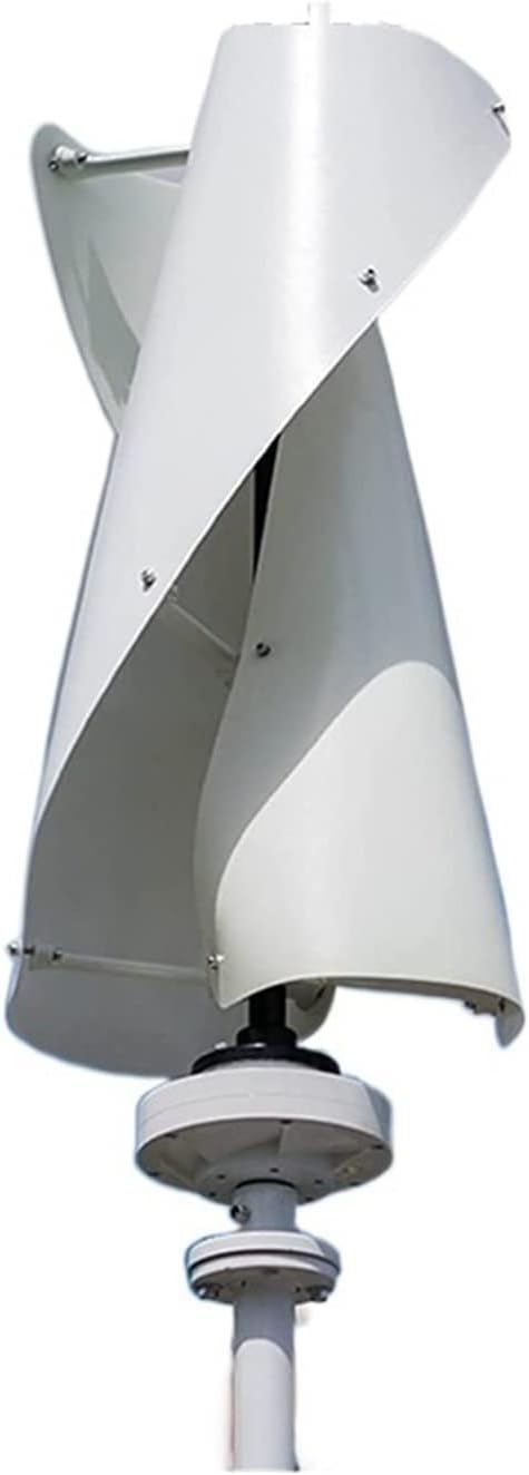Wind Turbine, 10KW Wind Turbine Generator Vertical Turbine Alternative Free Energy Windmill 24V 48V 96V Hybrid Controller for Homeuse(White,12V)