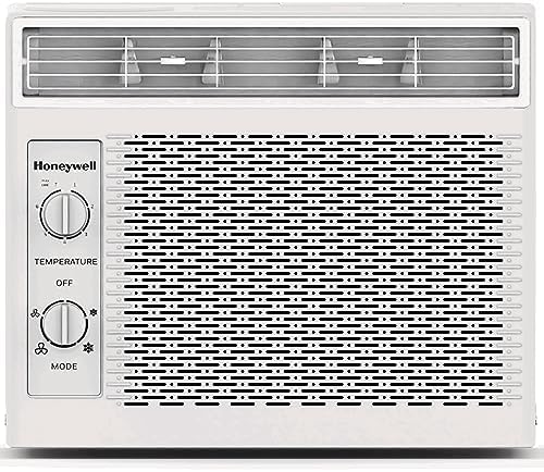 Honeywell 5,000 BTU Window Air Conditioner, Adjustable Thermostat, 7 settings, Quiet, 150 sq ft Coverage