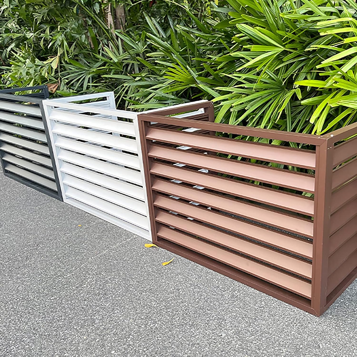 Air Conditioner Cover,Air Conditioner Privacy Fence Decorative Screen,All Weather Anti Theft AC Covers Split Air Conditioner Covers,Air Conditioner Covers for Outside Units,Ac Cover for Outs