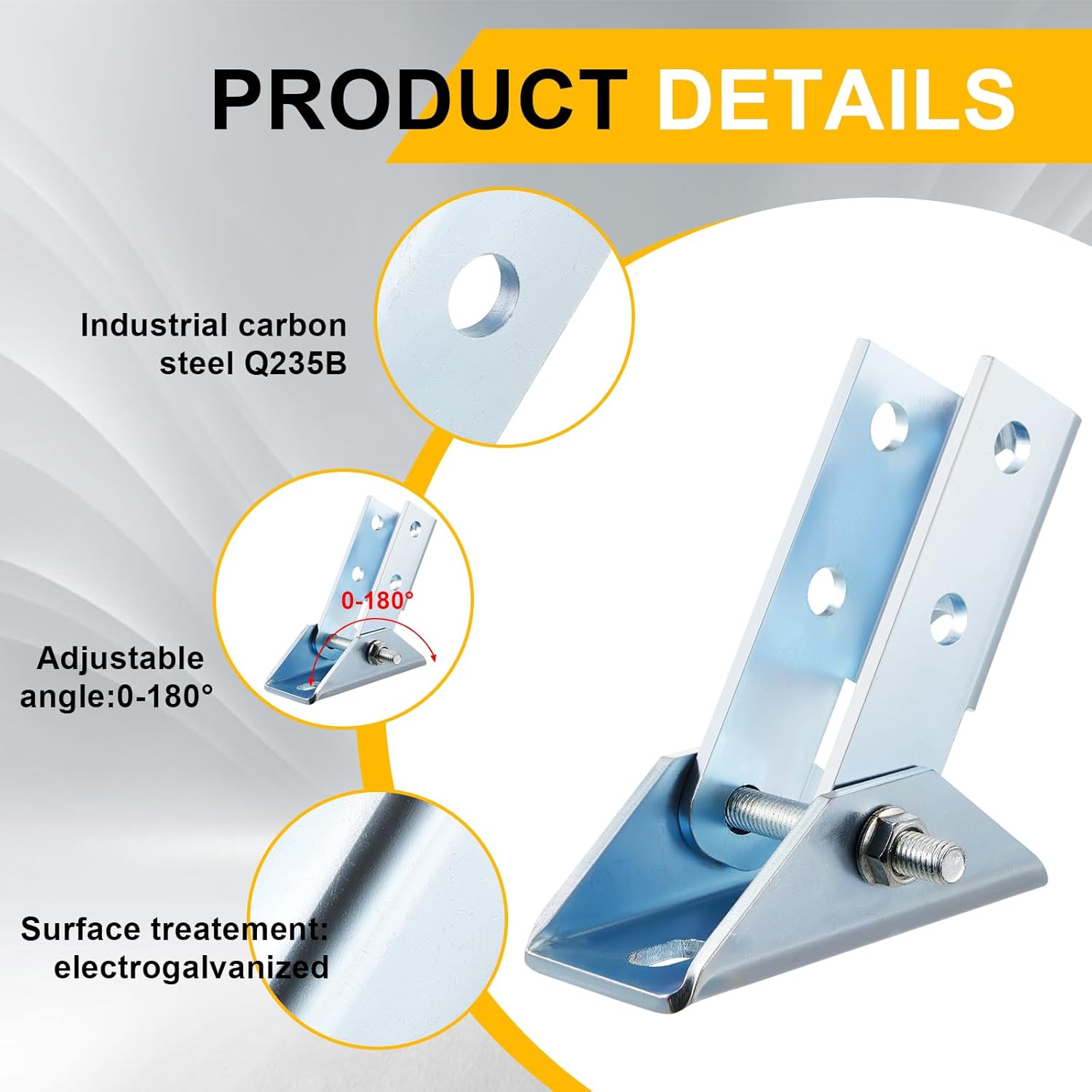 8 Pcs Adjustable Brace Fitting, Fit for 1/2