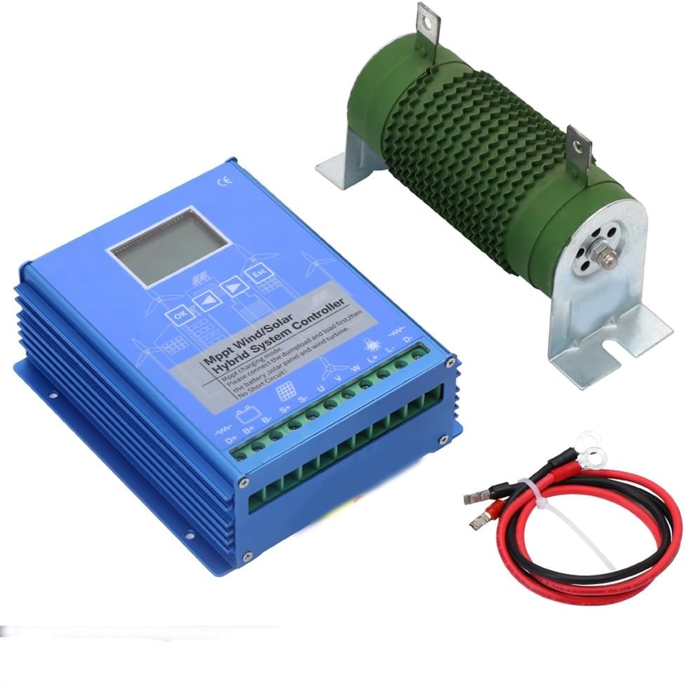 12000W Solar & Wind Hybrid System Double MPPT Charge Controller 12V 24V 48V Auto Regulator Home Use Wind Turbine Generator