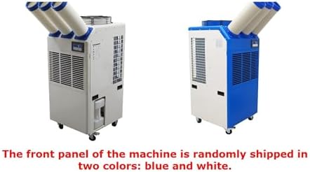 220V Industrial Air Conditioner Outdoor Air Conditioning Fan Equipment Three Tube 910m³/h Blue