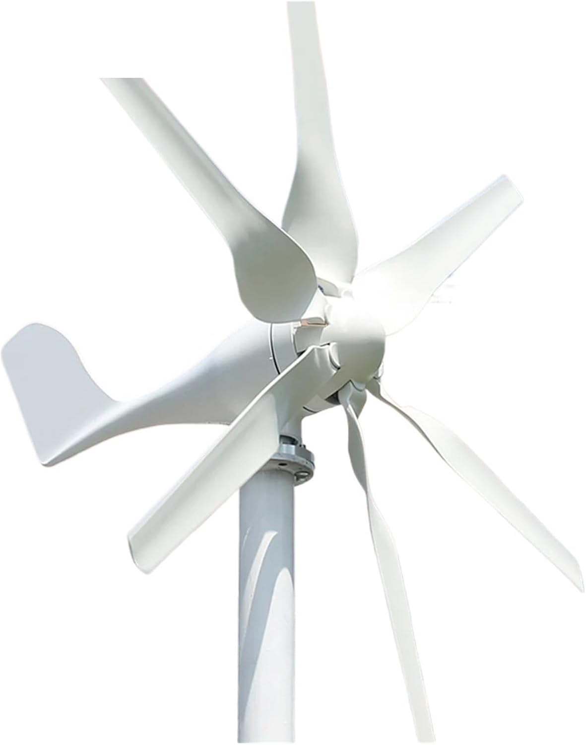 2000W Windmill 12V 24V 48V 6 Blades Wind Turbine Generator with MPPT Controller Low Start Wind Speed Home Appliance Industrial Energy(Wind Turbine Only,48V)