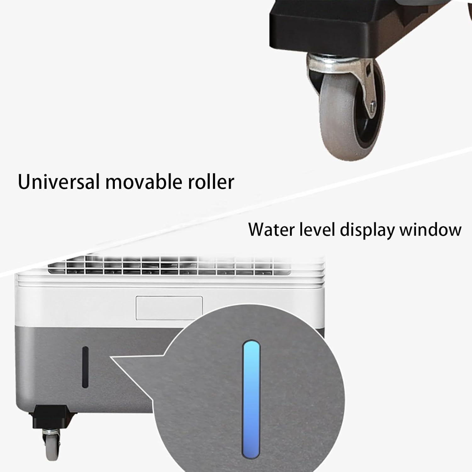 Portable Air Conditioners, Evaporative Air Cooler with 3 Speeds and Extra Large Water Tank, Quiet Swamp Cooler for Room Office