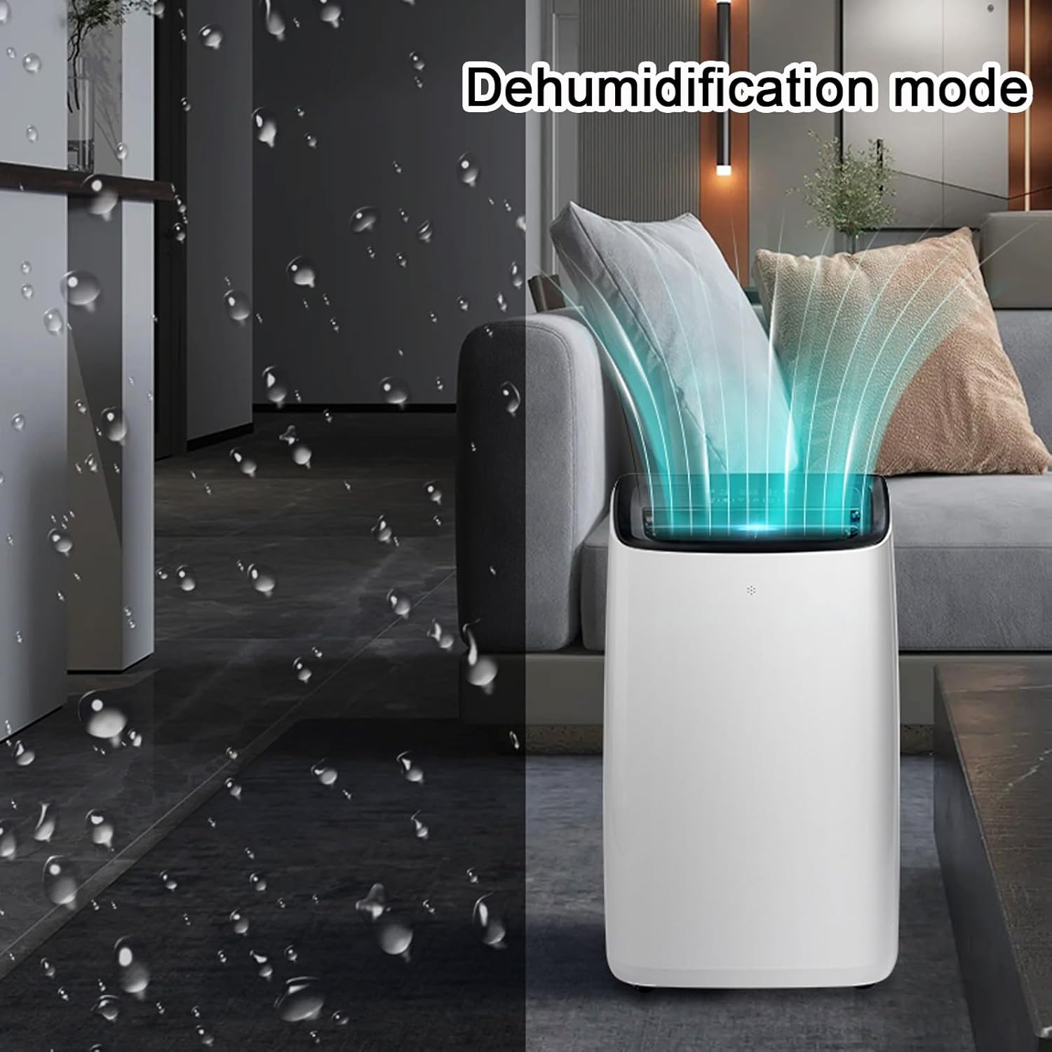 11000 BTU Portable Air Conditioners for Bedrooms with Remote Control Timer Dehumidification Function Small Room Air Conditioner for Bedroom Office, 220V