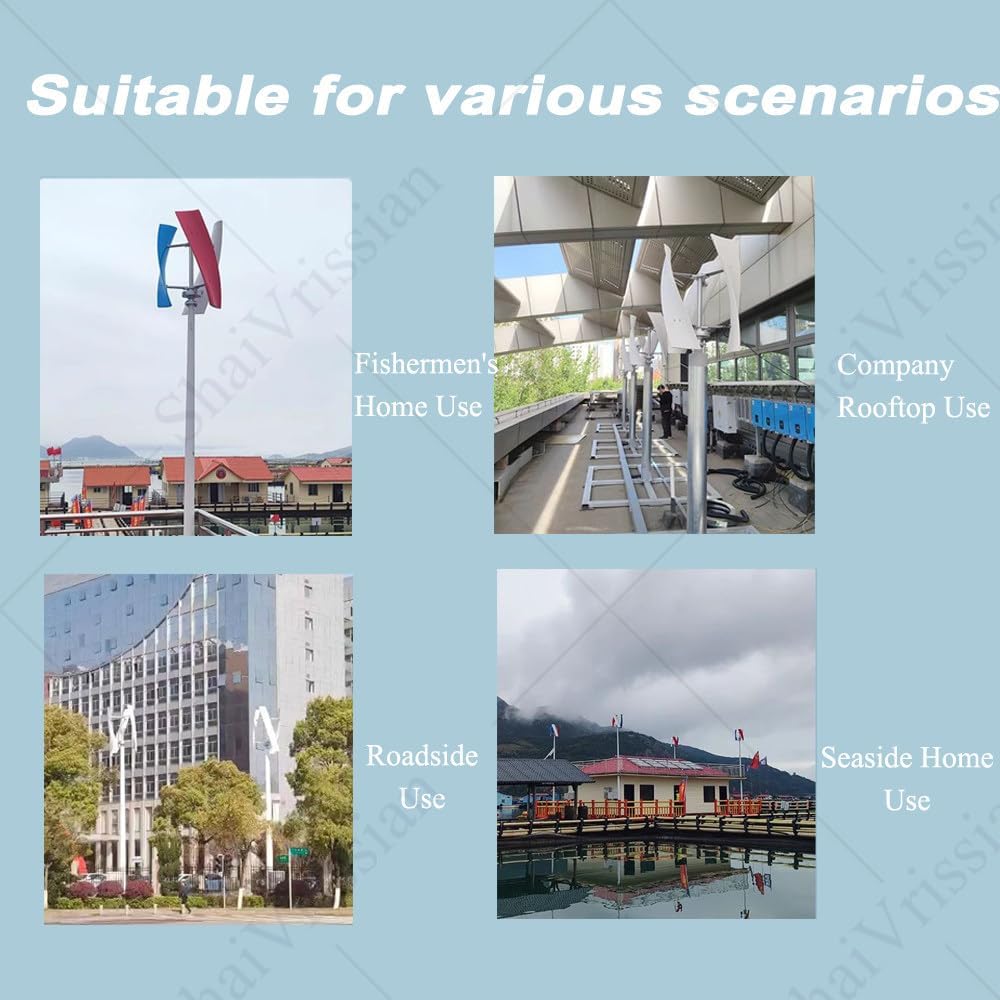 Magnetic Levitation Wind Turbine Inverter,Vertical Axis Wind Turbine Generator,with 3 Blade,Automatic Windward Adjustment,for Solar Wind Power Manufacturer Equipment 300W12V