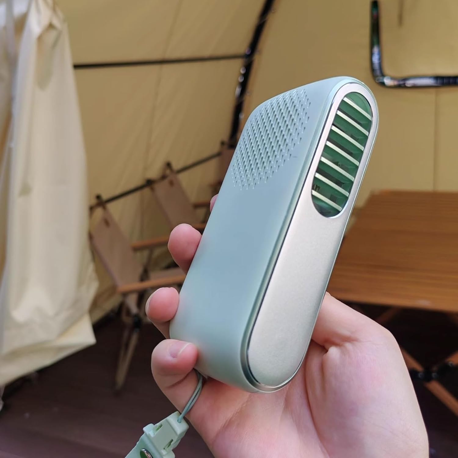 Fans That Blow Cold Air 3 Wind Speeds Desk Air Conditioner Small Quiet Bladeless Design Handheld Small Fan Rechargeable No Assembly Required(Rose)