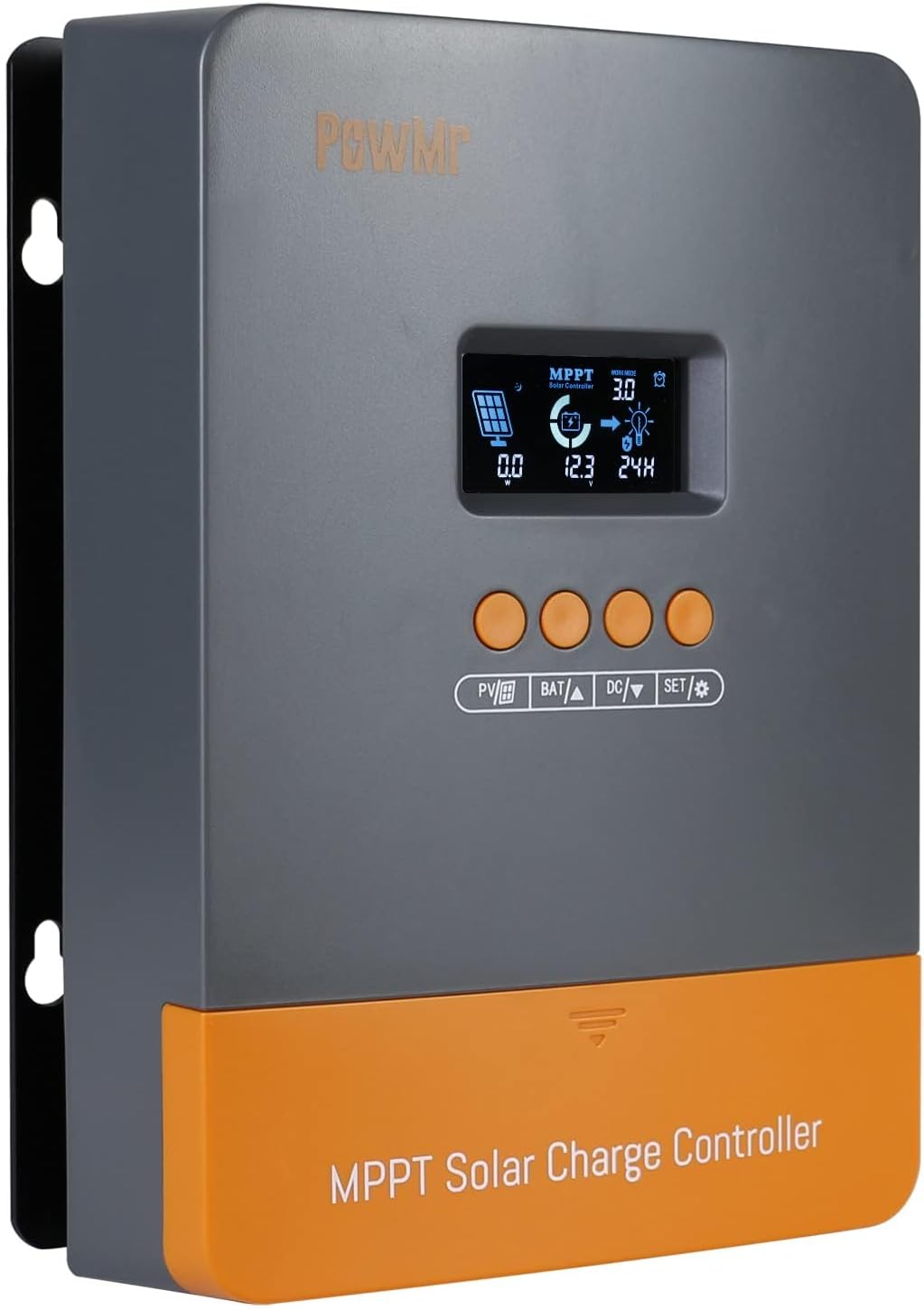 PowMr 60Amp MPPT Solar Charge Controller, 12V/24V/36V/48V Auto, Fit for Lead-Acid Lithium Battery, MAX 160V 2800W Input Solar Charge【Support Up to 12 Units in Parallel】