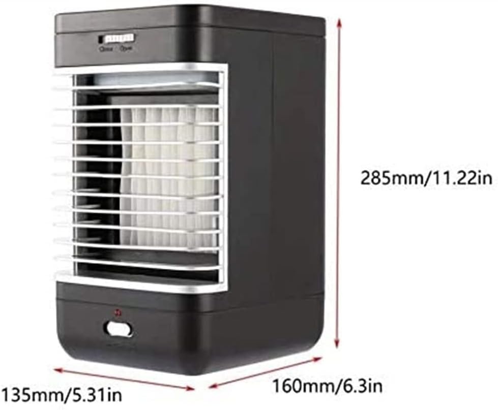Desk Cooling Fan, Portable Evaporative Air Conditioner, Personal Air Cooling Fan for Home Office Room