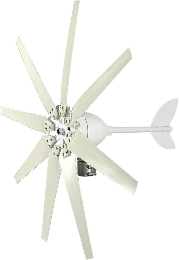 8000W DC 12V-220 V Wind Turbines Generator 8 Blades Powerful Windmill with Power Charge Controller