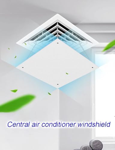 Adjustable Ceiling Air Vent, Washable & Chain-Fixed Design, Prevents Condensation, Optimizes Airflow, Perfect for Home & Office, Height Adjustable Ventilation Solution