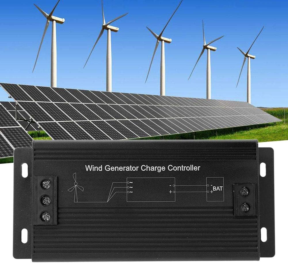 12V/24V/48V Wind Turbine Charge Controller, Wind Generator Controller, 400W 1000W Power with Auto Voltage Identification, Improved Three Stage Charging Algorithm for Fishing