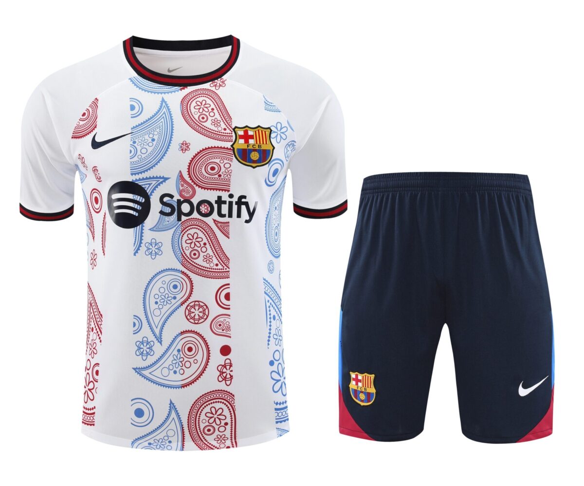 Conjunto de calentamiento FC Barcelona blanco mandala - NewNow