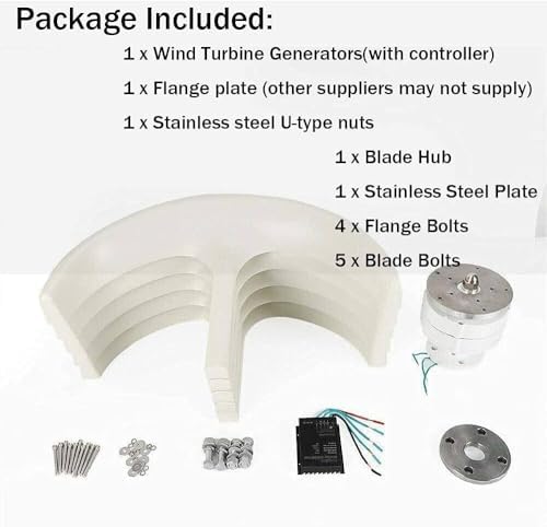 High-Performance 400W-1200W Wind Turbine Kits for Home Use - Horizontal Generator with Blades & Controller for Off-Grid Battery Charging Solutions
