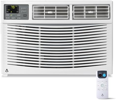 8,000 Btu Window Air Conditioner, Cools Up to 350 Sq. Ft with Cooling, 3 Fan Speed, Window-Mounted Room Ac Window Unit with Remote, Easy Install Kit for Home
