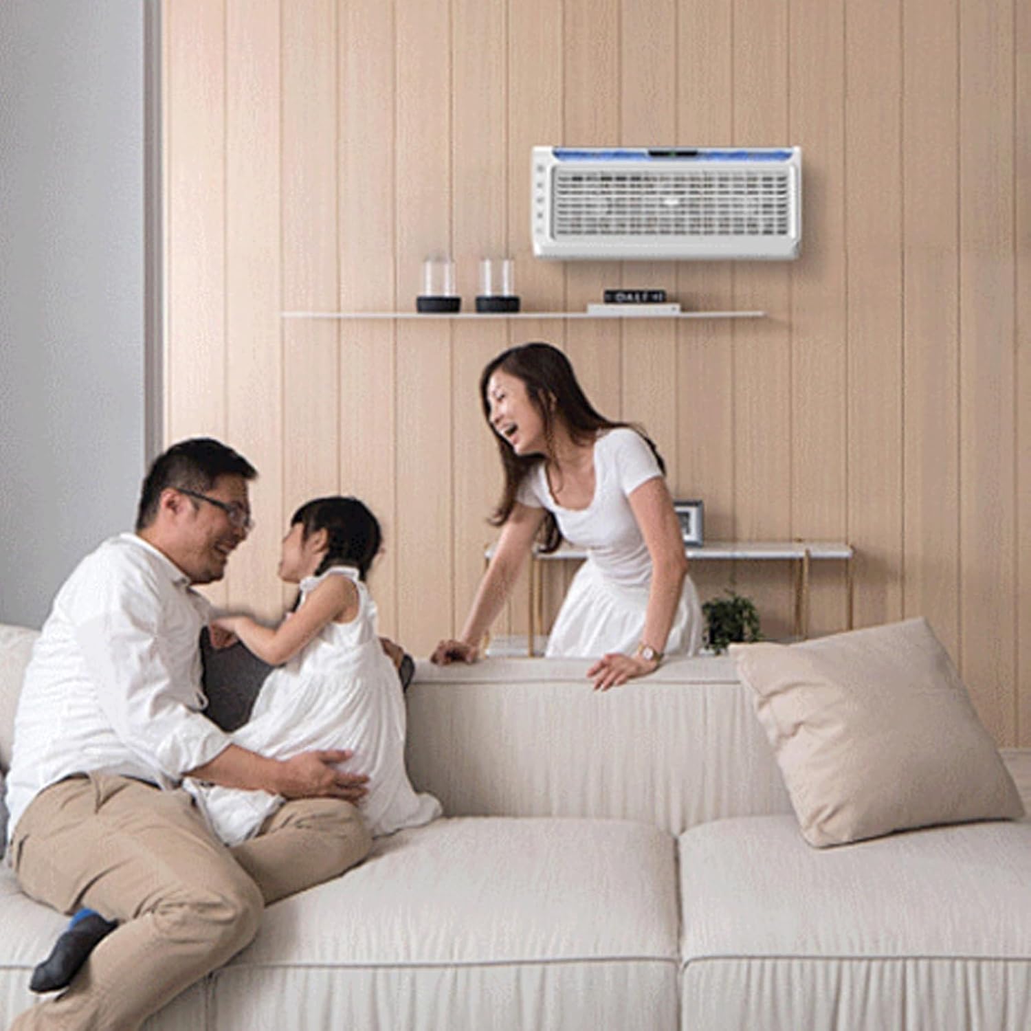 Ductless Portable Air Conditioner Wall 6 Wind Speeds Air Conditioning Fan Wide-Angle Air Supply Timer No Assembly Required Fans That Blow Cold Air 220v