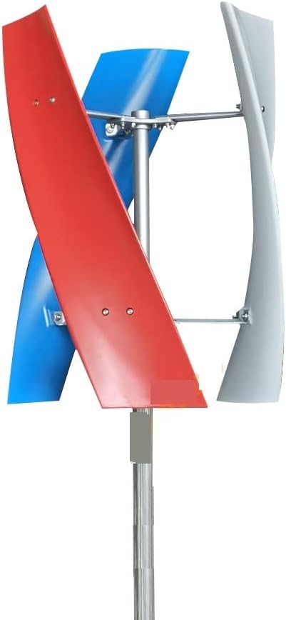 Wind Turbine, Energy Wind 600W 800W 1000W Vertical Permanent Magnetic Levitation 12v 24V with MPPT Controller(MPPT Controlle,White_12V)