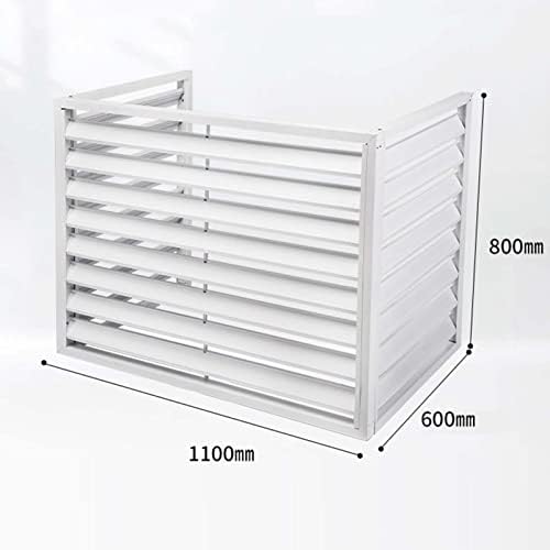 Outdoor Air Conditioning Cover Decorative Privacy Screen, Aluminum All-weather Central Air Conditioner Protection Cover For Outside Units,freestanding Enclosure to Cover Garbage Or Ac Units
