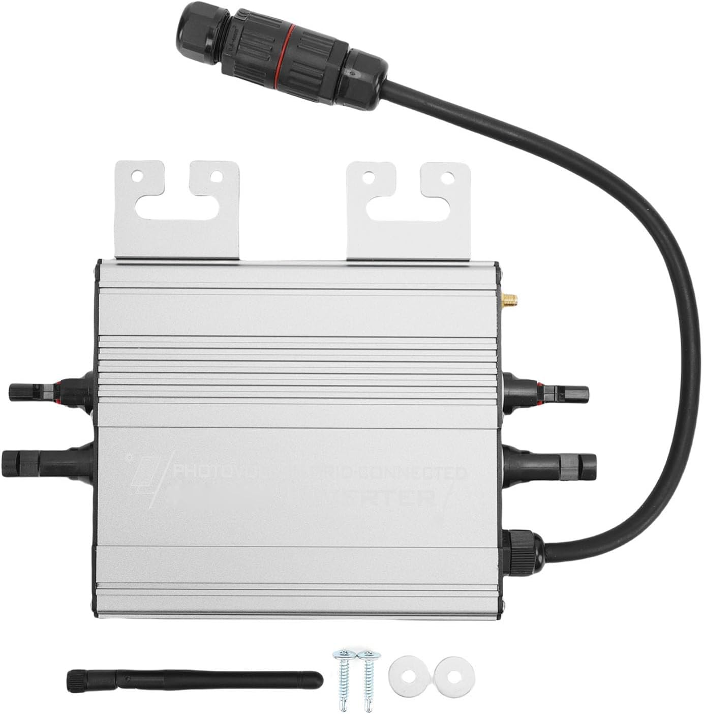 Micro Inverter, IP65 Water Proof Aluminum Alloy Rapid Shutdown Solar Grid Micro Inverter for Balcony Power Station