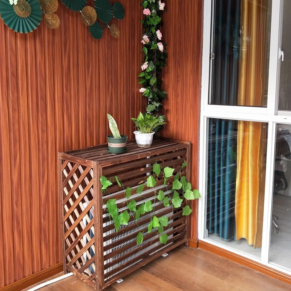 Air Conditioner And Heat Pump Cover Hide Air Conditioner Cover For Outdoor Outside Unit Privacy Air Conditioner Fence Screen Weatherproof (Size : L120 X W57 X H100cm)