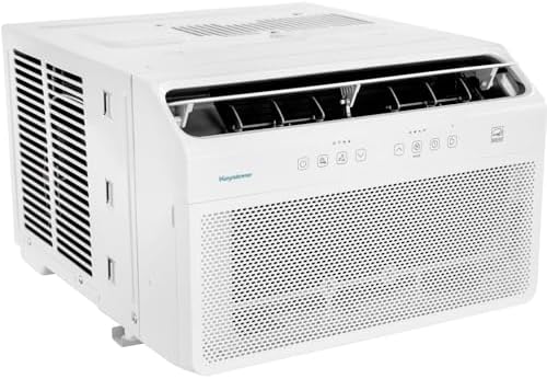 Keystone 10,000 BTU Window Mounted Inverter Air Conditioner, 115V, Energy Star Window Air Conditioner for Rooms up to 450-Sq.Ft. with Quiet Operation and Remote Control