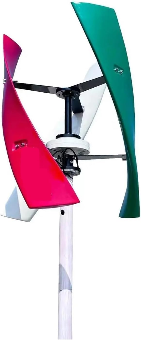 Wind Turbines, Alternative Energy 1000w Wind Generator Vertical Axis Wind Turbine Generator Wind Mill Fan for Home Use(White,12V_1000W)