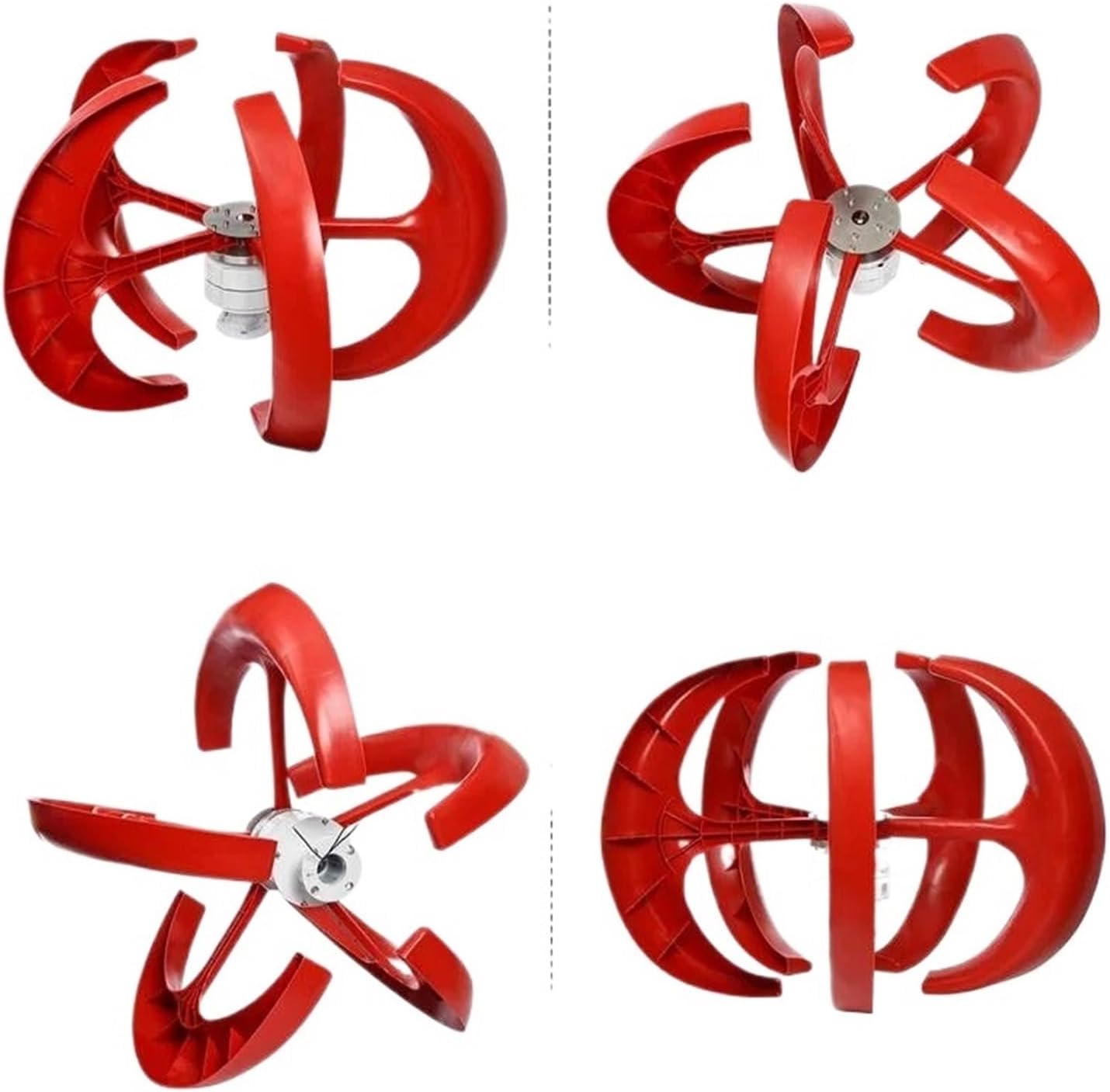 Wind Turbines, 3000W Vertical Wind Turbine 12v 24V Vertical Axis Wind nerator Small Windmill Free Energy(White,24V)