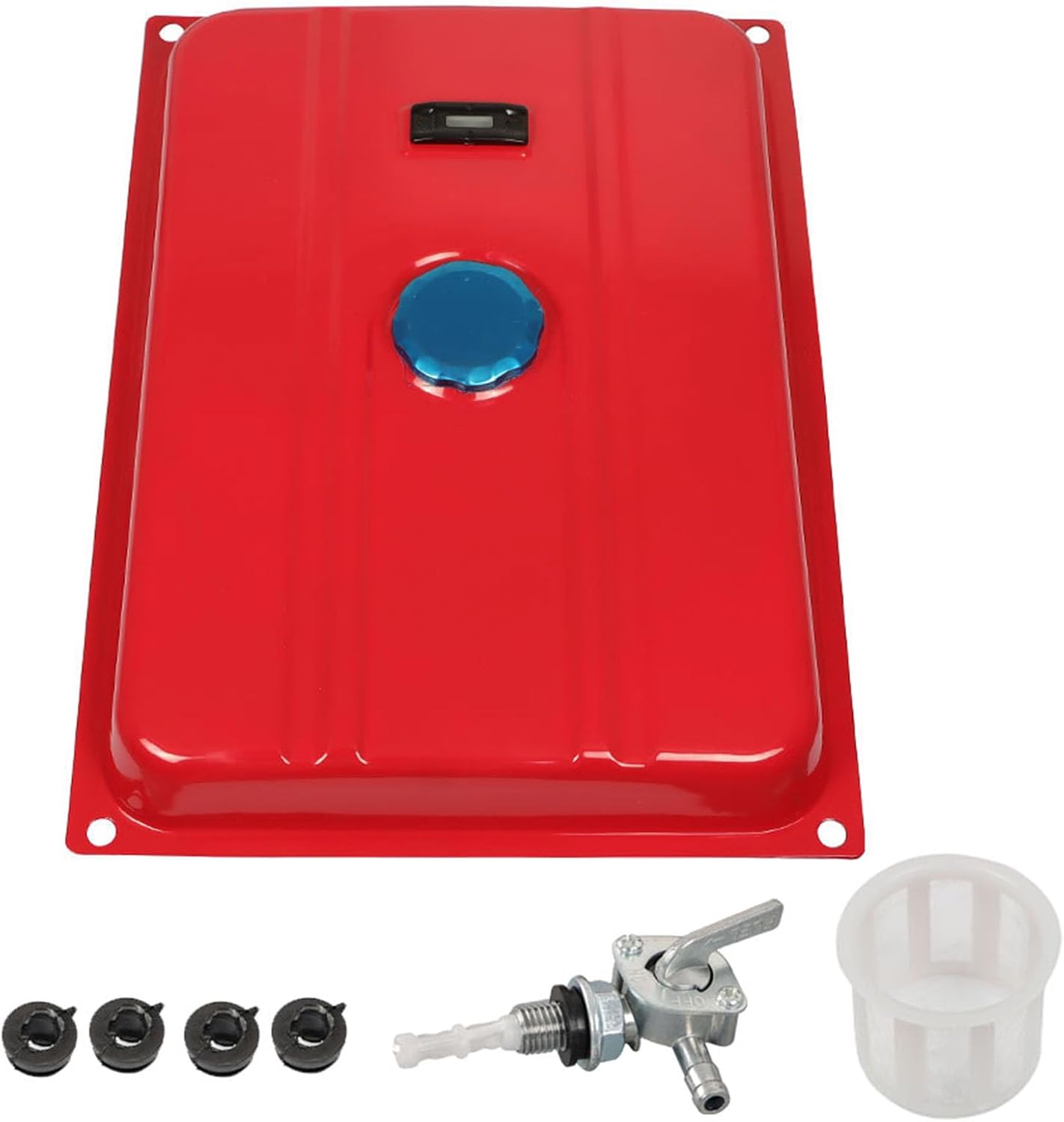 6500W Red 6.6 Gallon Generator Fuel Tank Replacement for 25 Liters EC6500 and More Other Genereators