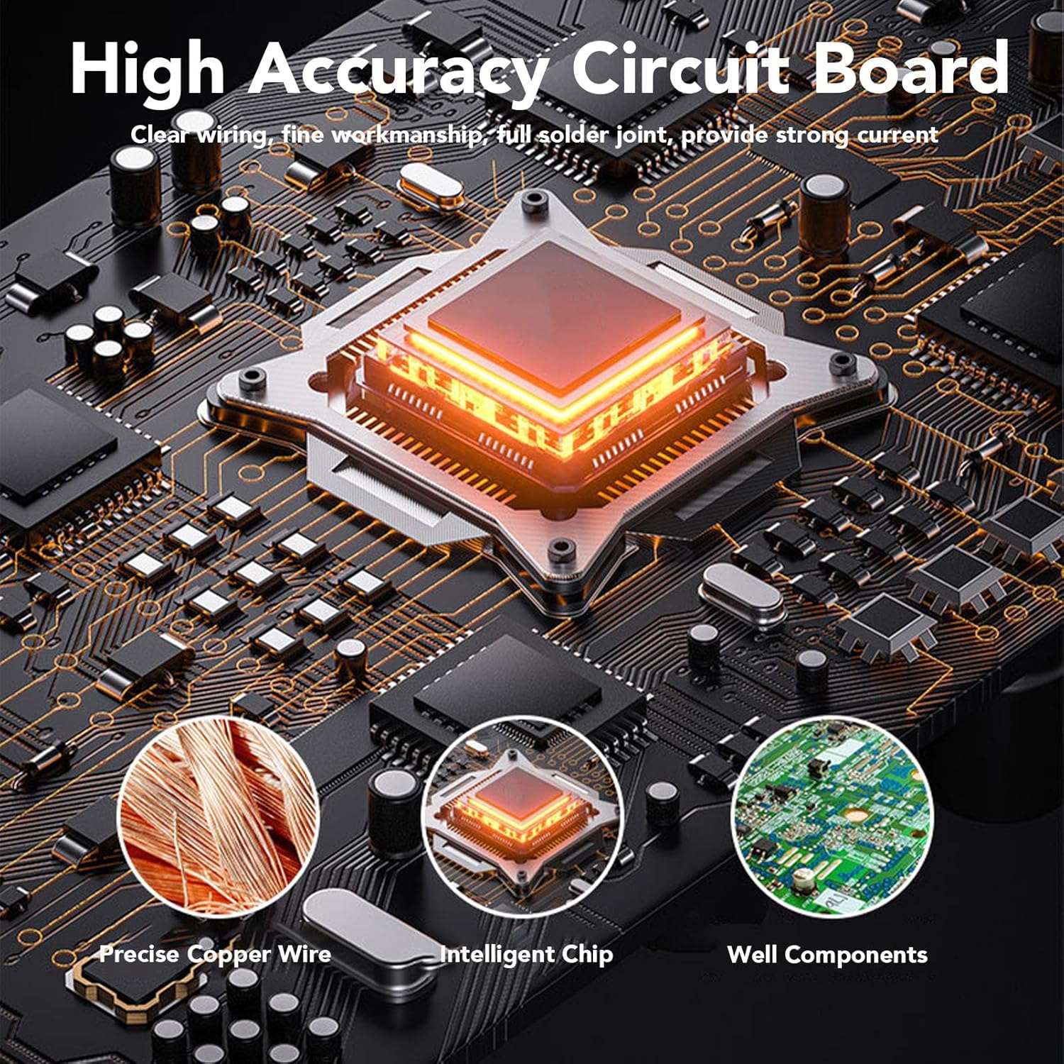 Fafeicy 1200W Solar Grid Tie Micro Inverter, with Anti Reverse Flow MPPT Tracking and APP Monitoring, for Home Photovoltaic System 22-50V DC Input 95% Peak Efficiency (120V)