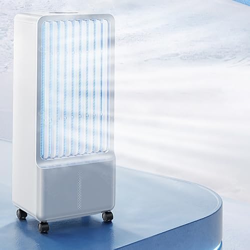 Portable Evaporative Coolers, Portable Air Conditioner, Semiconductor Cooling Unnecessary Ice Packs, LED Screen, 6 L Tank, 7.5 H Timer