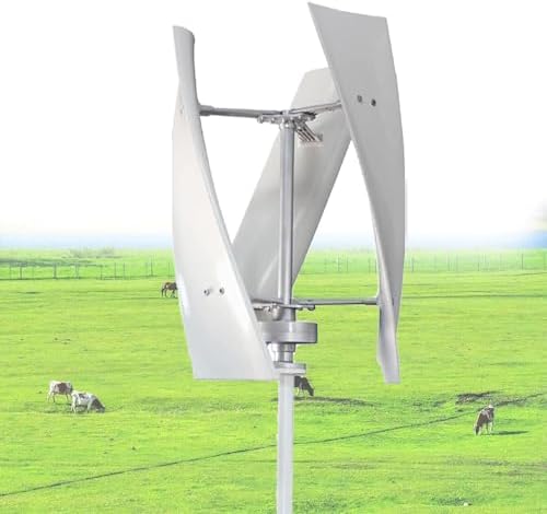 12000W Wind Turbine Generator Kit - 12V/24V/48V Helix Maglev Vertical Turbine with 3 Blades & Charge Controller for Boats, Houses, Gazebos & Businesses - Hybrid Solar Wind Power Solution
