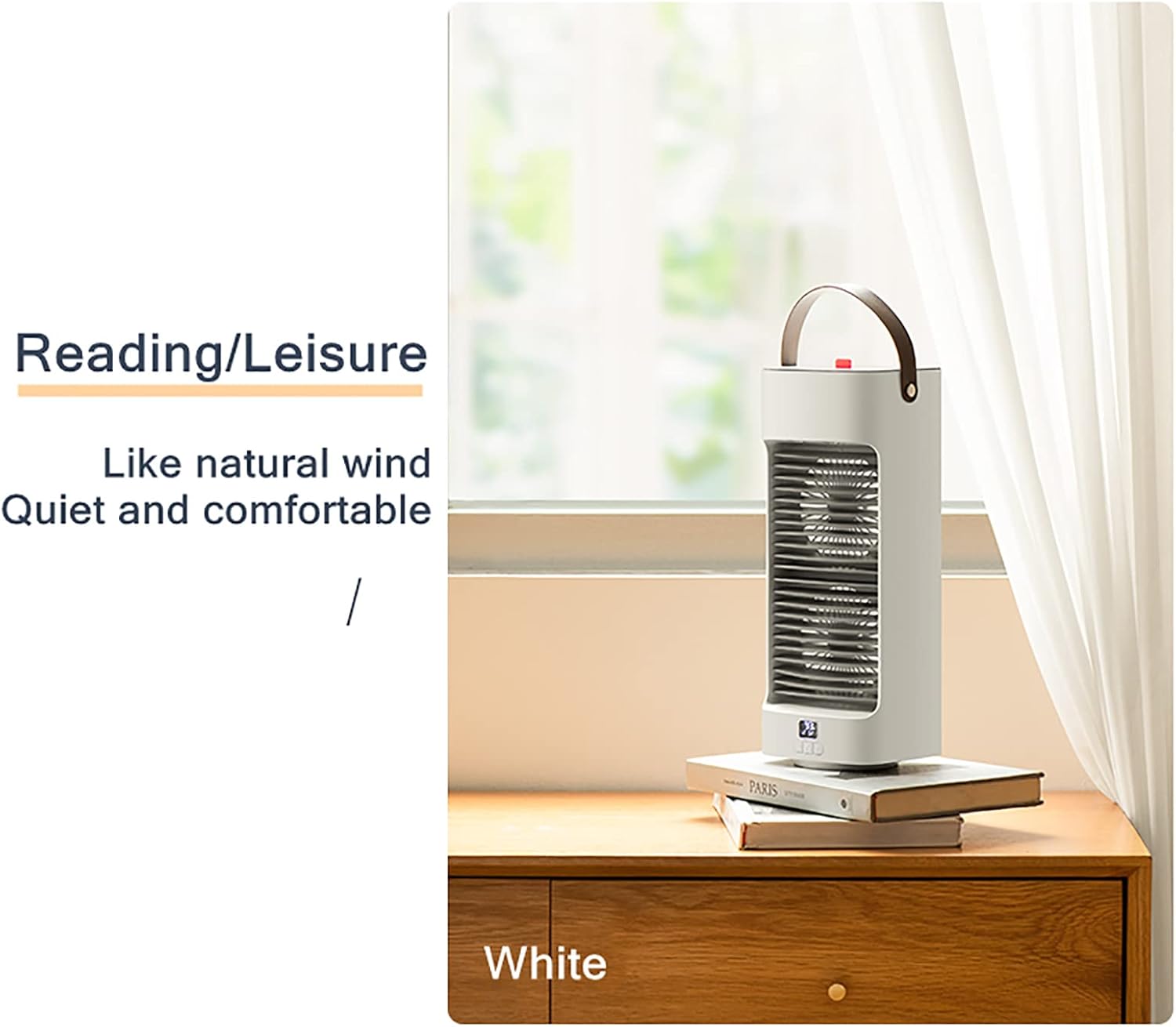 Rv Air Conditioner Portable Air Conditioner Mini Air Cooler Air Conditioning for Office 3 Gear Speed Air Cooling Fan Humidifier White，Black