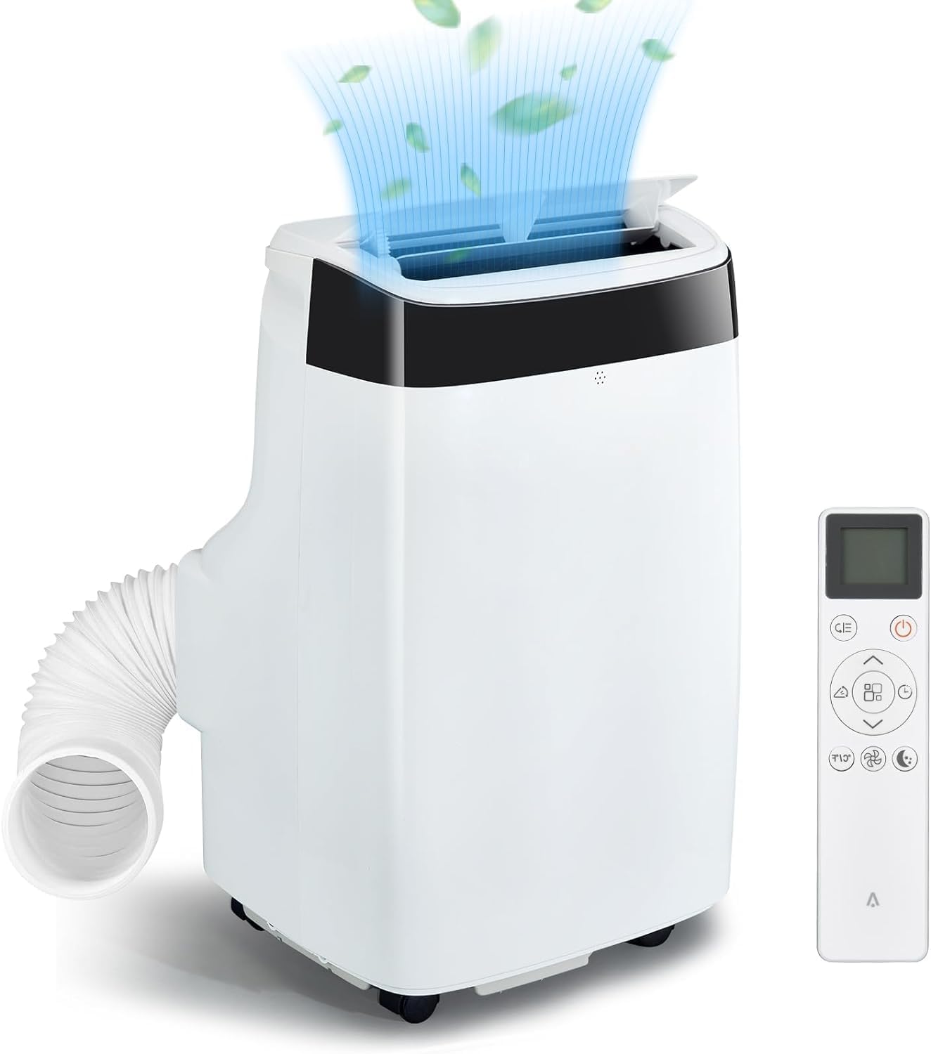 Portable Air Conditioner,10000Btu Portable AC Unit with 3 in-1 Function Cool & Fan& Dry,Room Air Conditioner with Remote Control,Cool Up to 450 Sq.ft, Sleep Mode&24Hrs Timer for Home or Office(White)