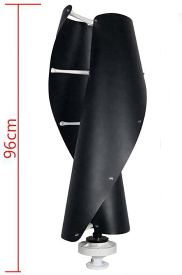 10000W Vertical Axis Wind Turbine,2 Blades Low Noise Windmill 12V-220V Generator Windmill Turbin Complete Set for Family with Controller