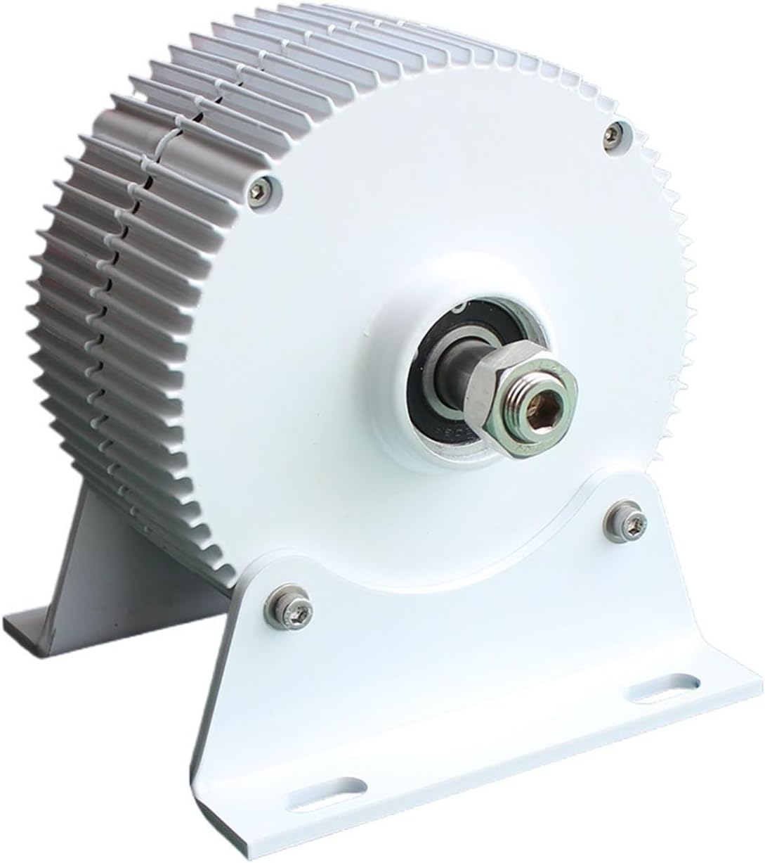 Wind Turbine Generator 1000W 1500W Wind Turbine Generator 12V 24V 48V Water Turbine Hydro tor Industrial Energy(with Base,24V_1500W)