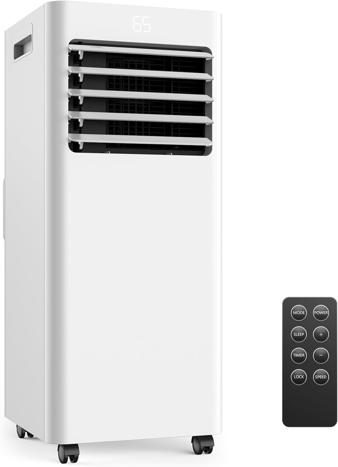 10,000BTU Portable Air Conditioner with Remote Control: Cools up to 450 Sq.Ft, 3-in-1 Portable AC Unit for Rooms, Complete with Installation Kit