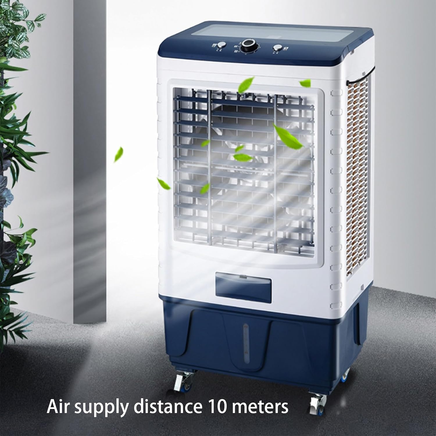 Portable Air Conditioners, Evaporative Air Cooler with 3 Speeds and 4 Wheels, 3-in-1 Swamp Cooler for Home Office Outdoors