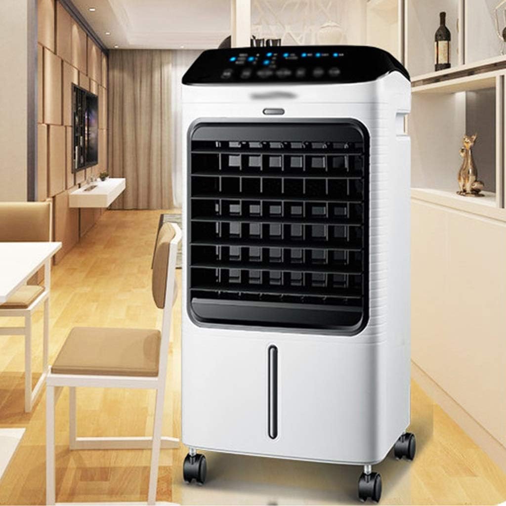 Portable Air Conditioner Fan Portable Air Cooler, Evaporative Humidifier Misting Small Air Conditioner Fan and Bladeless Noiseless Fan, for Office, Dorm, Room(Free Ice Tray)