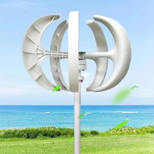 1200W Low Noise Vertical Wind Turbine Generator - 5-Blade 12V Vertical Axis Wind Turbine Kit for Efficient Home & Off-Grid Energy Solutions, Eco-Friendly Power Generation