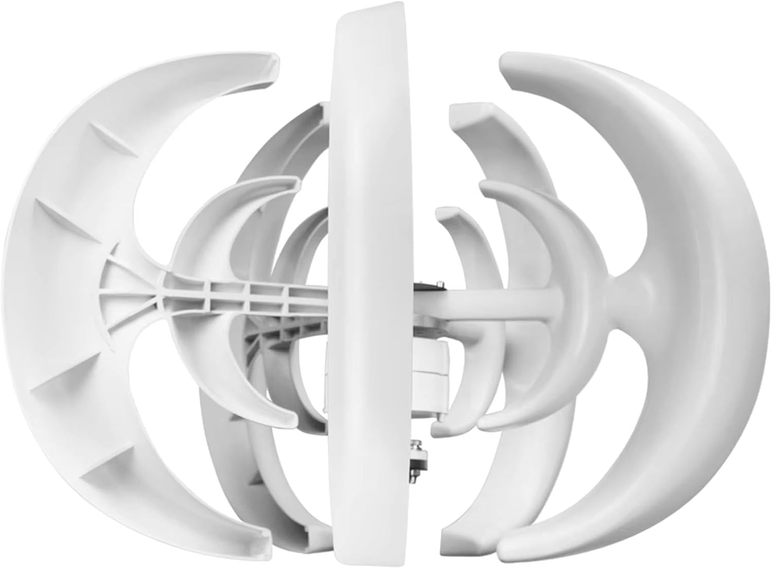 8000W Home Use Vertical Axis Wind Turbine Generator, 12V 24V 48V with MPPT Controller Small Low Noise Windmill Suitable for Home Use, Camping