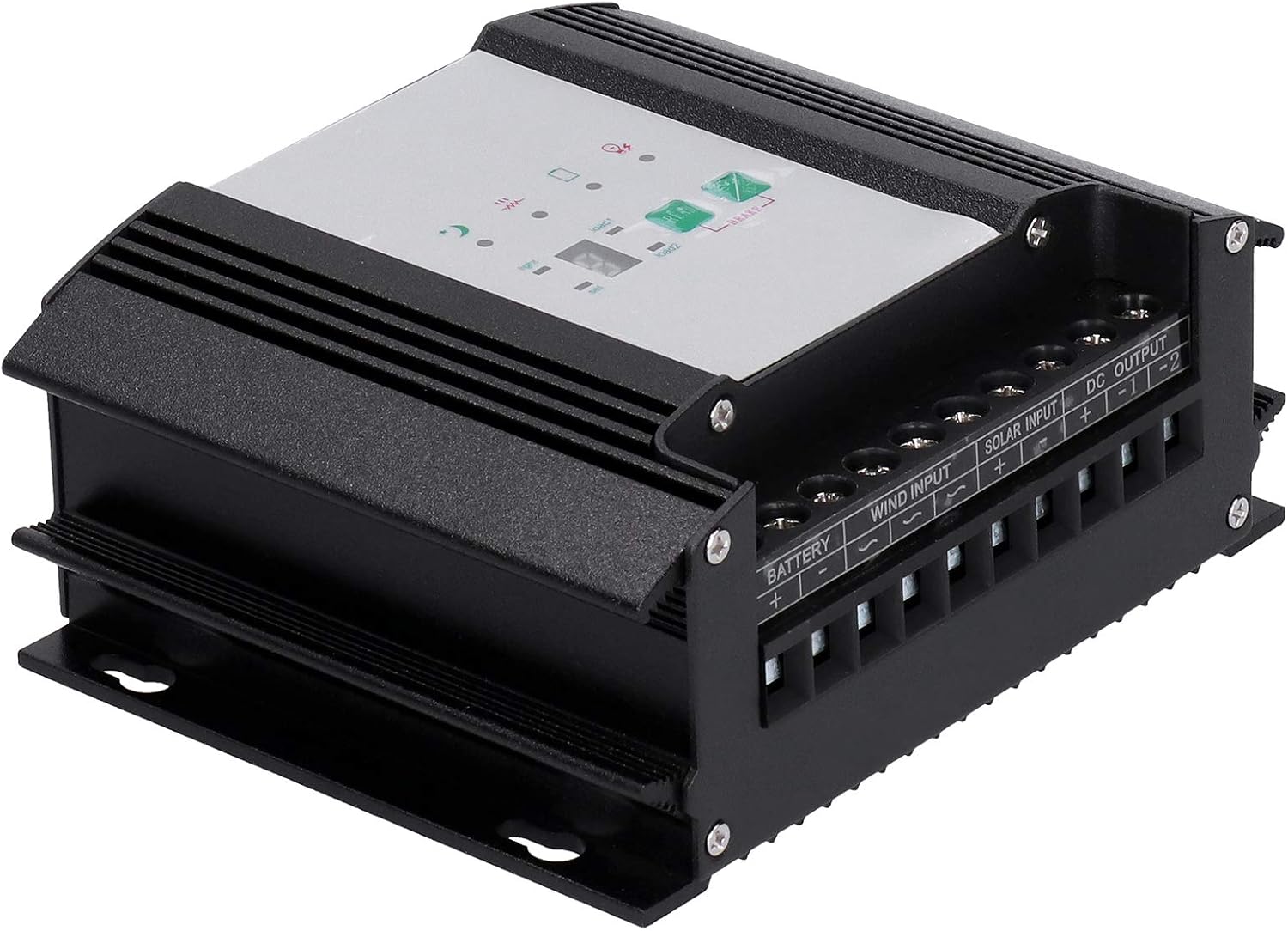 Wind Solar Hybrid Controller Intelligent LED Digital Display High Efficiency Charging for Wind Solar Power Systems Aluminum Alloy 24V 600W 300W