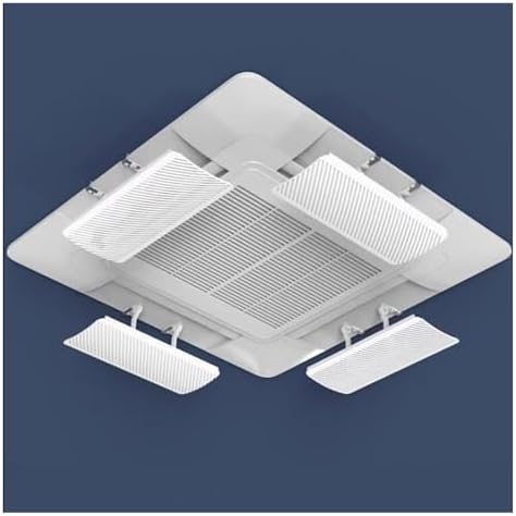 Air conditioning deflector 4 PCS Ceiling Air Conditioner Deflector Vent Deflector for Home Office Public Area, Air Conditioning Baffle Central Air Conditioner'S Register Grille
