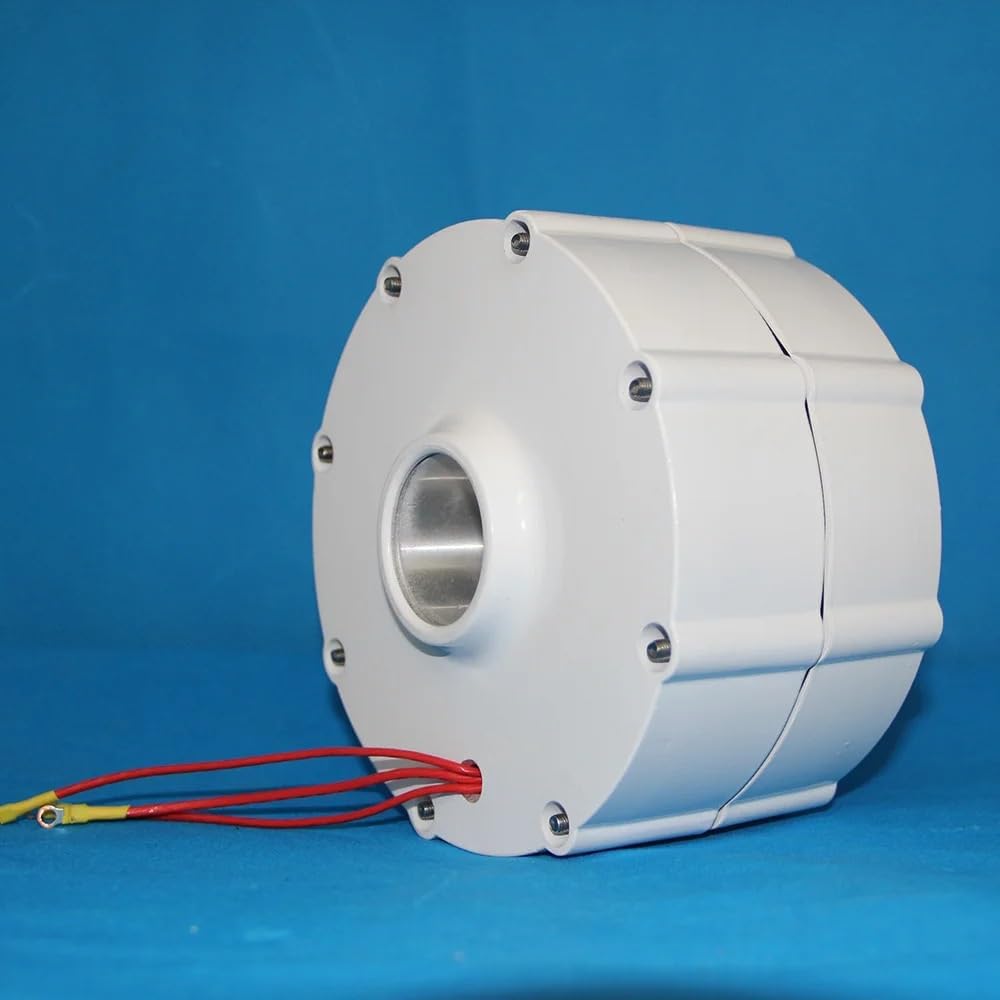 Wind Turbine, Low Speed ​​500W 600W 800W 12V 24V 48V Gearless Permanent Magnet Generator Alternator for Wind Turbine Water Turbine(with Base,12V_500W)