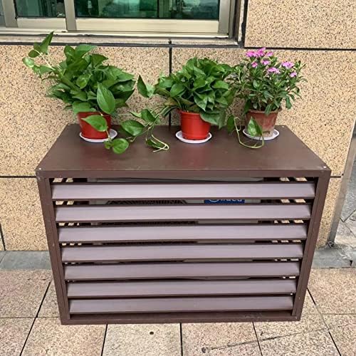Air Conditioner Cover,Air Conditioner Privacy Fence Decorative Screen,All Weather Anti Theft AC Covers Split Air Conditioner Covers,Air Conditioner Covers for Outside Units,Ac Cover for Outs