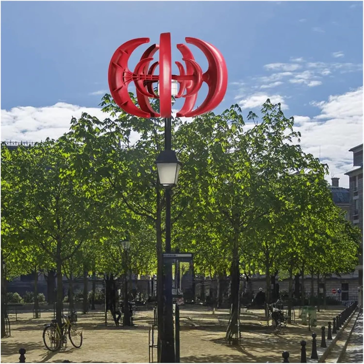 Wind Generator, 100W Wind Turbines Generator, 5 Blades DC12V Vertical Axis Kit for Home Hybrids Streetlight Use,Wind Turbine